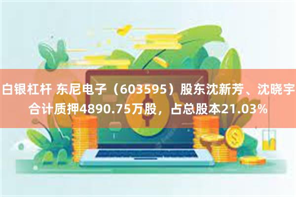 白银杠杆 东尼电子（603595）股东沈新芳、沈晓宇合计质押4890.75万股，占总股本21.03%
